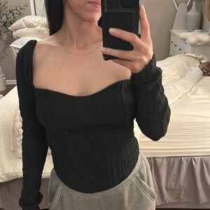 Free people sweetheart neck top